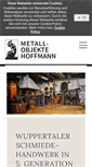 Mobile Screenshot of metallobjekte-hoffmann.de