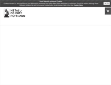 Tablet Screenshot of metallobjekte-hoffmann.de